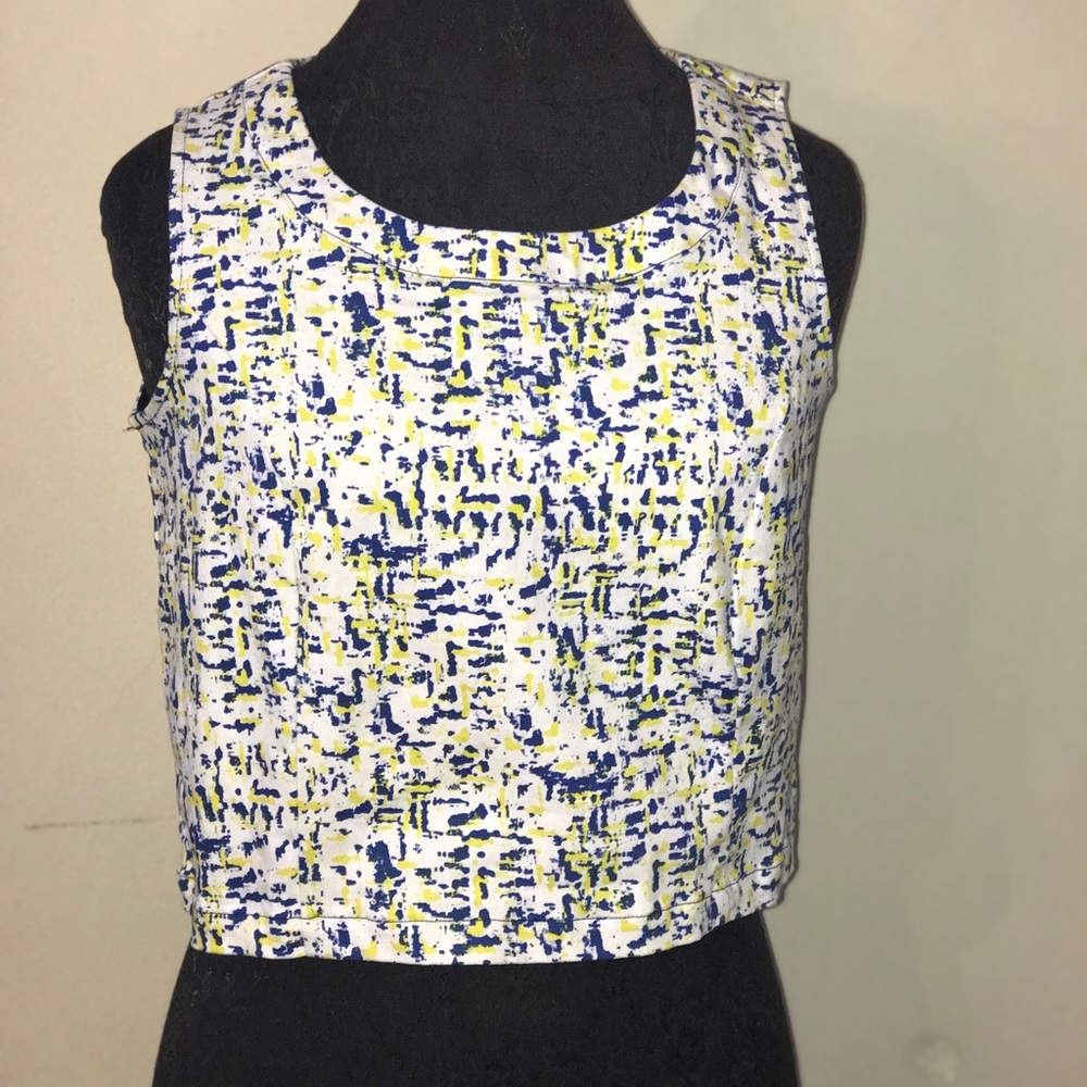 Mark sleeveless retro crop top